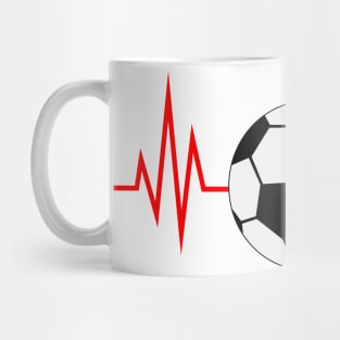 Soccer Heartbeat Mug